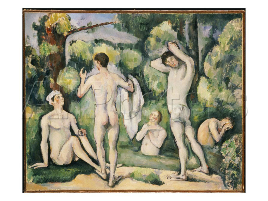 The Five Bathers, C.1880-82 - Paul Cezanne Painting